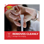 General Purpose Hooks, Large, Plastic, White, 5 lb Capacity, 14 Hooks and 16 Strips/Pack