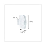 All Weather Hooks and Strips, Small, Plastic, Clear, 16 Clips and 20 Strips/Pack