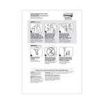 Clear Hooks and Strips, Small, Plastic/Metal, 0.5 lb, 9 Hooks and 12 Strips/Pack