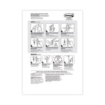 General Purpose Designer Hooks, Medium, Plastic, White, 3 lb Capacity, 50 Hooks and 50 Strips/Carton