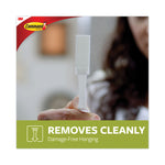 Picture Hanging Strips, Removable, Holds Up To 4 Lbs Per Pair, 0.5 X 3.63, White, 4 Pairs/pack