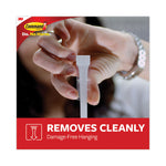 General Purpose Hooks Multi-Pack, Medium, Plastic, White, 3 lb Capacity, 6 Hooks and 12 Strips/Pack