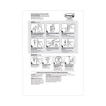 General Purpose Hooks Multi-Pack, Medium, Plastic, White, 3 lb Capacity, 6 Hooks and 12 Strips/Pack