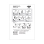 General Purpose Hooks Multi-Pack, Large, Plastic, White, 5 lb Capacity, 3 Hooks and 6 Strips/Pack