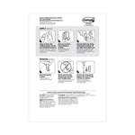 General Purpose Wire Hooks Multi-Pack, Small, Metal, White, 0.5 lb Capacity, 9 Hooks and 12 Strips/Pack