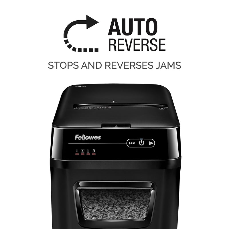 Fellowes AutoMax 200M 200 Sheet Micro-Cut Personal Shredder (4656201)