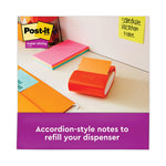 Pop-up 3 x 3 Note Refill, 3" x 3", Energy Boost Collection Colors, 90 Sheets/Pad, 6 Pads/Pack