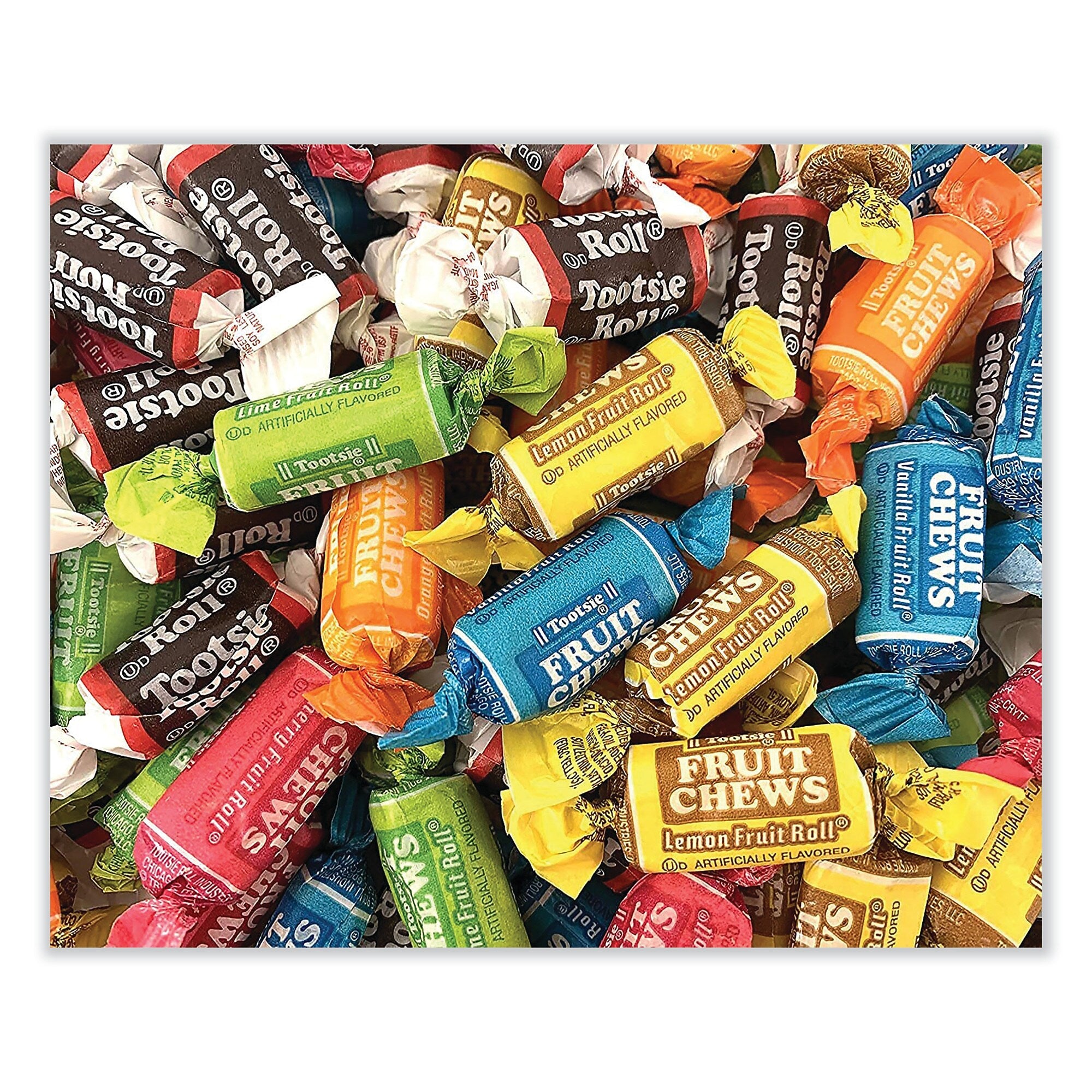 Office Snax Tootsie Roll Chewy Candy, Assorted Flavors, 14 oz. (OFX00658)
