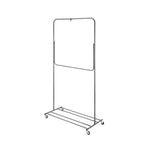 Whitmor 71.25" x 39" Garment Rack, Gray (6905-11988)