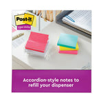 Pop-up 3 x 3 Note Refill, 3" x 3", Supernova Neons Collection Colors, 90 Sheets/Pad, 6 Pads/Pack