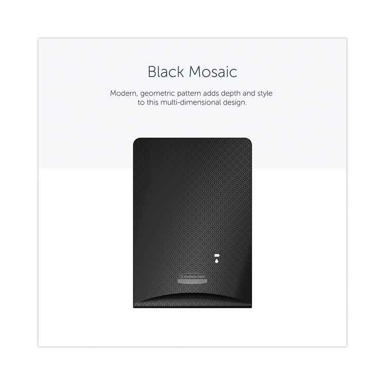 ICON Faceplate for Automatic Soap and Sanitizer Dispenser, 8.25 x 22 x 12.12, Black Mosaic