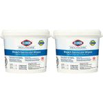 Clorox Healthcare Bleach Germicidal Wipes Bucket, 110 Wipes/Container, 2/Carton (30358CT)