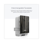 ICON Faceplate for Automatic Soap and Sanitizer Dispenser, 8.25 x 22 x 12.12, Ebony Woodgrain