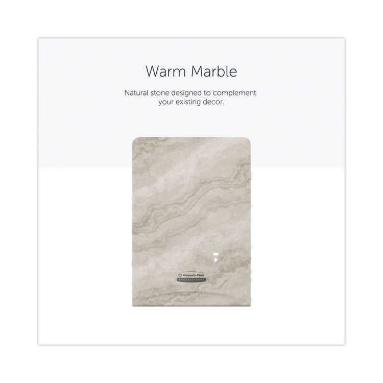 ICON Faceplate for Automatic Soap and Sanitizer Dispenser, 8.25 x 22 x 12.12, Warm Marble