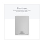 ICON Faceplate for Automatic Soap and Sanitizer Dispenser, 8.25 x 22 x 12.12, Silver Mosaic