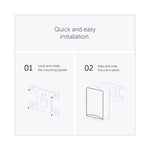 ICON Automatic Soap and Sanitizer Dispenser, 1.2 L, 8.06 x 14.18 x 4.75, White Mosaic