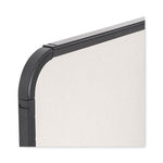 Magnetic Dry Erase Board, 11" x 14", White Surface, Black Plastic Frame