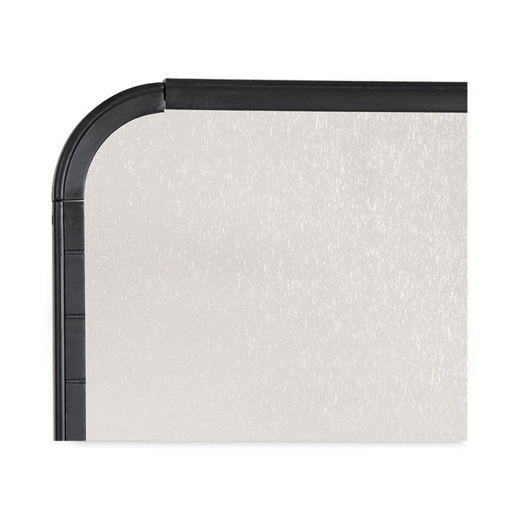 Magnetic Dry Erase Board, 11" x 14", White Surface, Black Plastic Frame