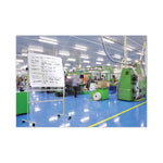 Earth Silver Easy Clean Mobile Revolver Dry Erase Boards, 36" x 48", White Surface, Natural Steel Frame