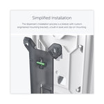 ICON Coreless Standard Roll Toilet Paper Dispenser, 7.18 x 13.37 x 7.06, Silver Mosaic