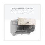 ICON Faceplate for Coreless Standard Roll Toilet Paper Dispenser, 3.56 x 12 x 1.5, Warm Marble