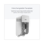 ICON Faceplate for Coreless Standard Roll Toilet Paper Dispenser, 4.25 x 6 x 1.5, White Mosaic