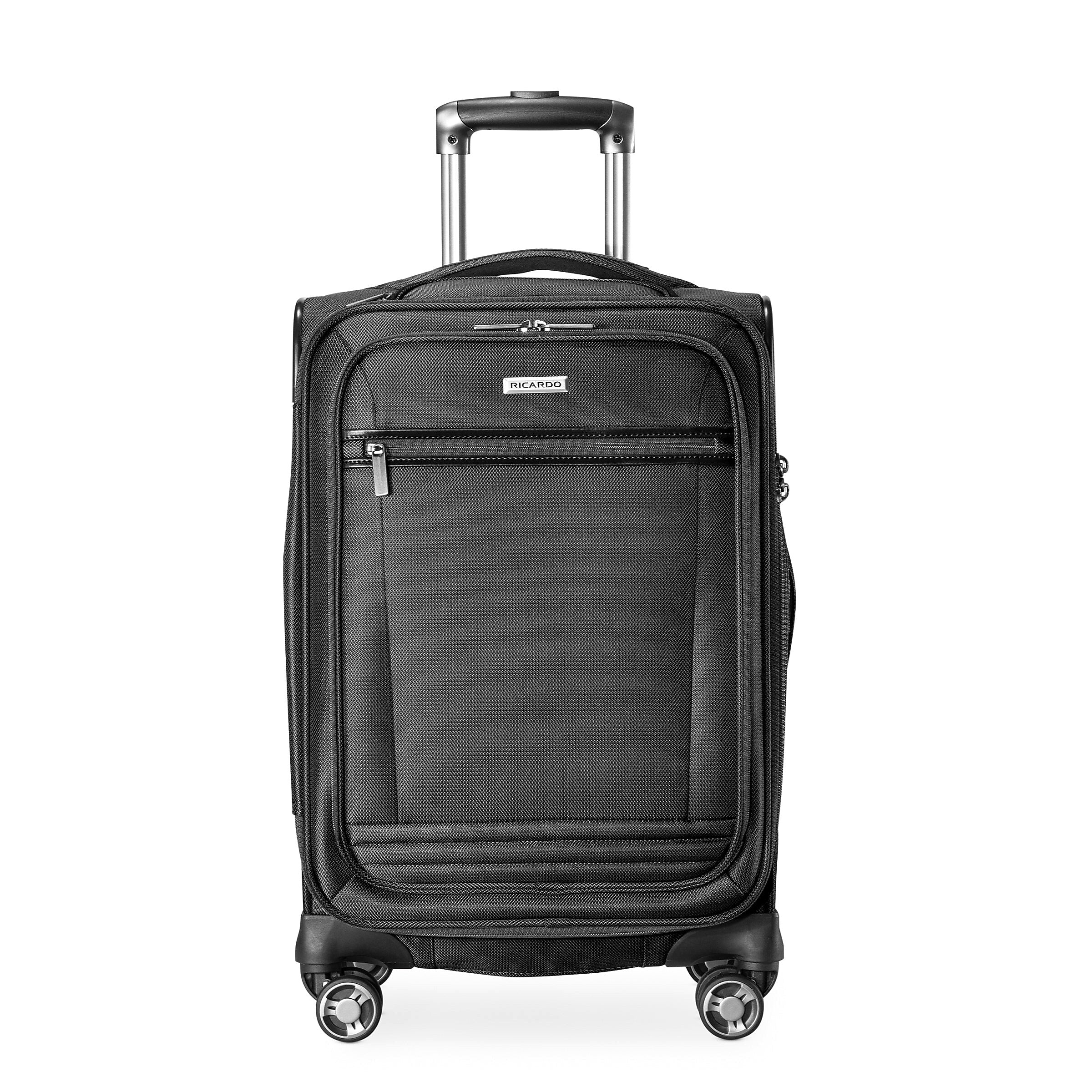 Ricardo Beverly Hills Avalon 22.5" Carry-On  Suitcase, 8-Wheeled Spinner, Black (135-20-001-4WB)