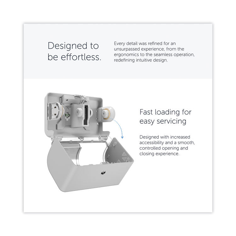ICON Coreless Standard Roll Toilet Paper Dispenser, 8.43 x 13 x 7.25, White Mosaic