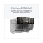 ICON Faceplate for Coreless Standard Roll Toilet Paper Dispenser, 3.56 x 12 x 1.5, Ebony Woodgrain