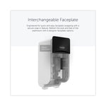 ICON Faceplate for Coreless Standard Roll Toilet Paper Dispenser, 4.25 x 6 x 1.5, Black Mosaic