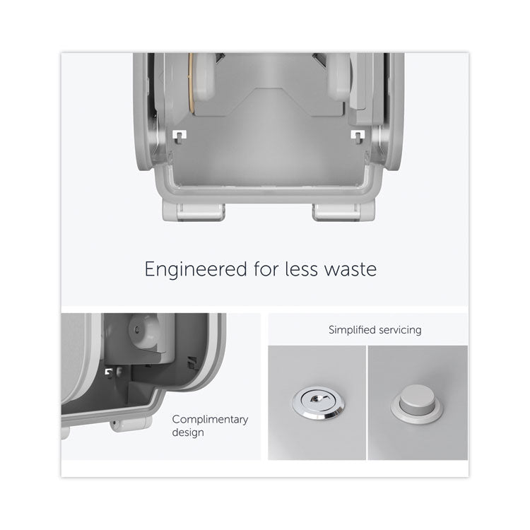 ICON Coreless Standard Roll Toilet Paper Dispenser, 7.18 x 13.37 x 7.06, White Mosaic