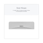 ICON Faceplate for Coreless Standard Roll Toilet Paper Dispenser, 3.56 x 12 x 1.5, Silver Mosaic