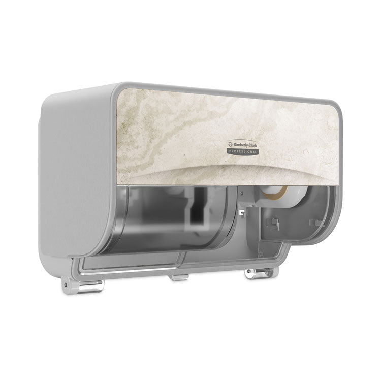 ICON Coreless Standard Roll Toilet Paper Dispenser, 8.43 x 13 x 7.25. Warm Marble