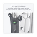 ICON Coreless Standard Roll Toilet Paper Dispenser, 7.18 x 13.37 x 7.06, White Mosaic