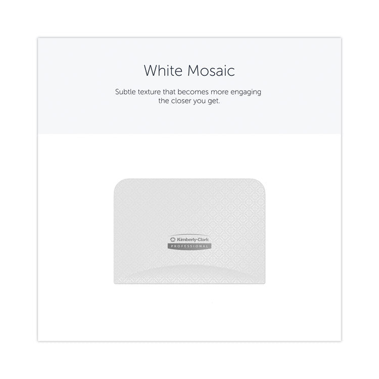 ICON Faceplate for Coreless Standard Roll Toilet Paper Dispenser, 4.25 x 6 x 1.5, White Mosaic