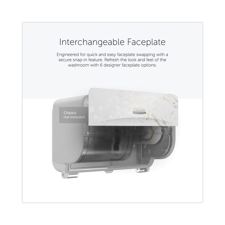 ICON Faceplate for Coreless Standard Roll Toilet Paper Dispenser, 3.56 x 12 x 1.5, Cherry Blossom