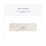 ICON Faceplate for Coreless Standard Roll Toilet Paper Dispenser, 3.56 x 12 x 1.5, Warm Marble
