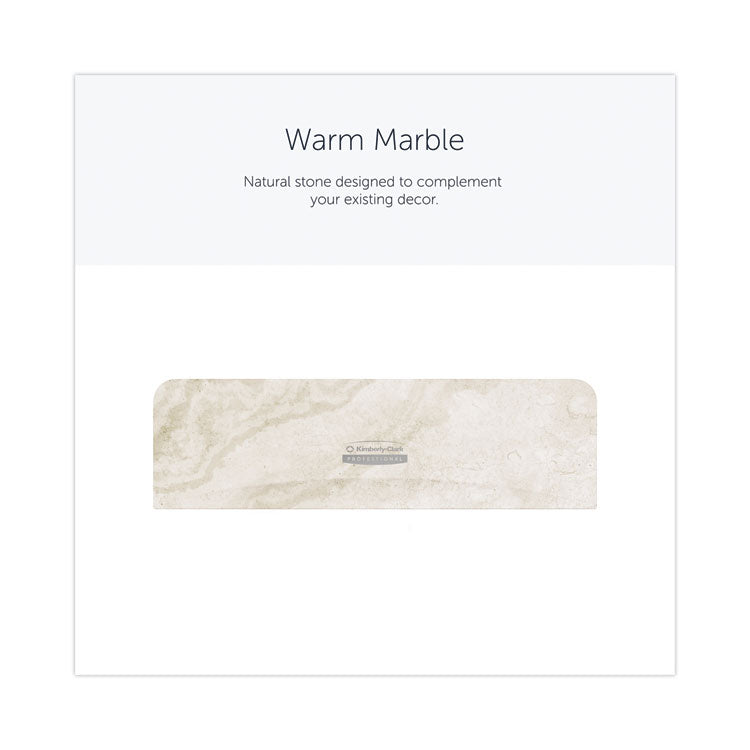 ICON Faceplate for Coreless Standard Roll Toilet Paper Dispenser, 3.56 x 12 x 1.5, Warm Marble
