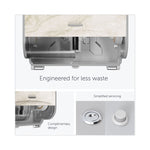 ICON Coreless Standard Roll Toilet Paper Dispenser, 8.43 x 13 x 7.25. Warm Marble