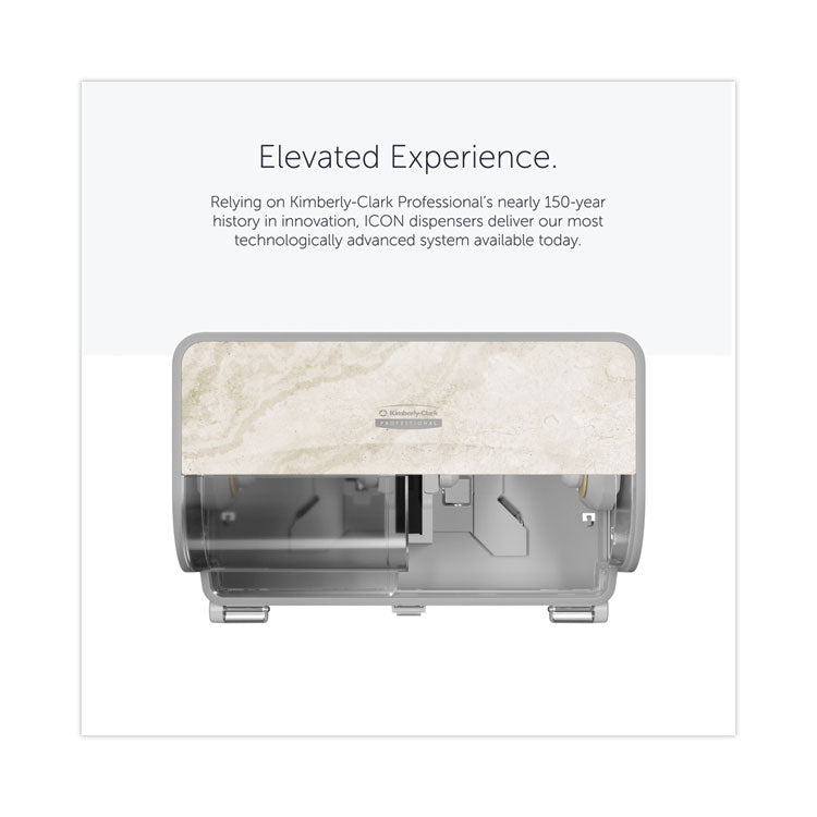 ICON Coreless Standard Roll Toilet Paper Dispenser, 8.43 x 13 x 7.25. Warm Marble