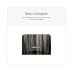 ICON Faceplate for Coreless Standard Roll Toilet Paper Dispenser, 4.25 x 6 x 1.5, Ebony Woodgrain