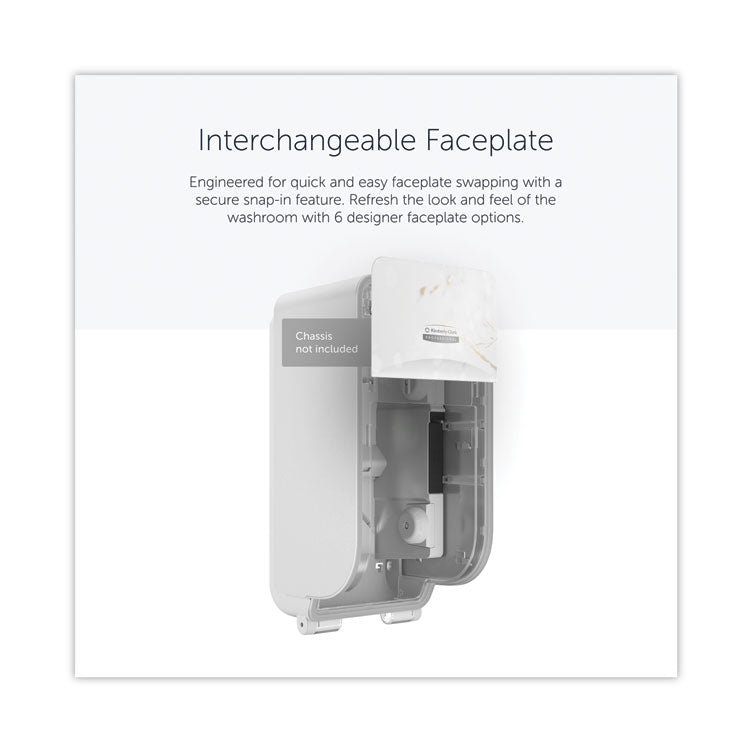 ICON Faceplate for Coreless Standard Roll Toilet Paper Dispenser, 4.25 x 6 x 1.5, Cherry Blossom