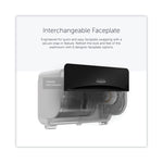 ICON Faceplate for Coreless Standard Roll Toilet Paper Dispenser, 3.56 x 12 x 1.5, Black Mosaic