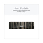 ICON Faceplate for Coreless Standard Roll Toilet Paper Dispenser, 3.56 x 12 x 1.5, Ebony Woodgrain