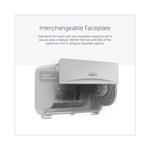 ICON Faceplate for Coreless Standard Roll Toilet Paper Dispenser, 3.56 x 12 x 1.5, Silver Mosaic