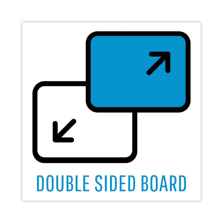 Dry Erase Lap Board, 11.88" x 8.25", White Surface