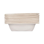 ECOSAVE Tableware, Bowl, Sugarcane, 16 oz, White, 25/Pack