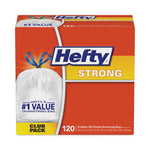 Strong Tall Kitchen Drawstring Bags, 13 gal, 23.75" x 27", White, 90/Box