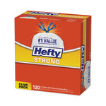 Strong Tall Kitchen Drawstring Bags, 13 gal, 23.75" x 27", White, 90 Bags/Box, 3 Boxes/Carton