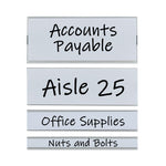 Clear Magnetic Label Holders, Side Load, 6 x 2, 10/Pack